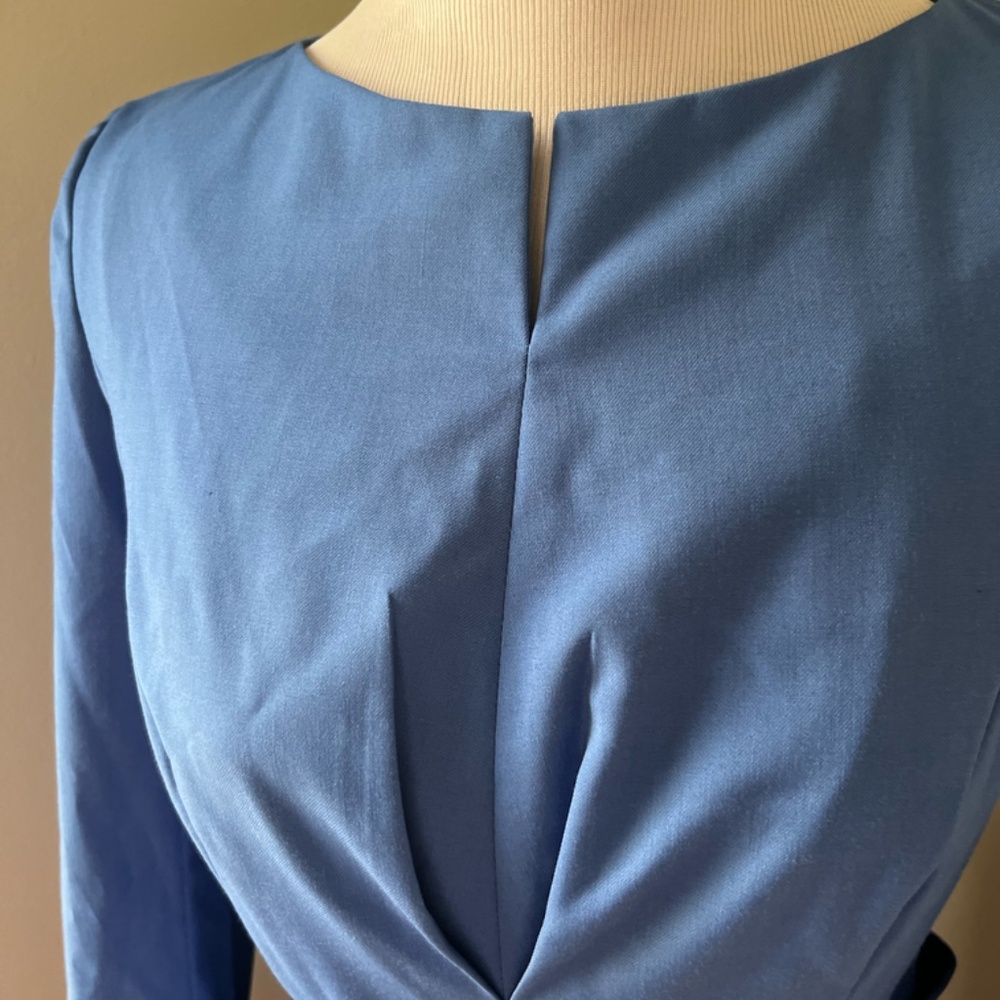 BGL Blue Long-Sleeve Belted Peplum | two-piece | US 2-4 - Picture 3 of 13